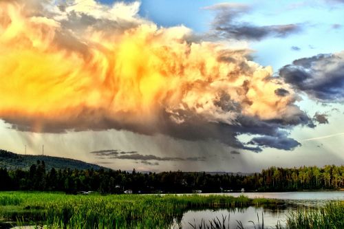 clouds landscape sky