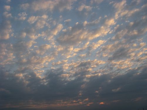 clouds sky sunset