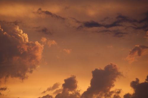 clouds sunset abendstimmung