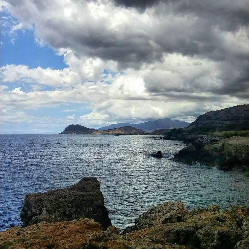 clouds sky seascape