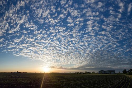 clouds sunset nature