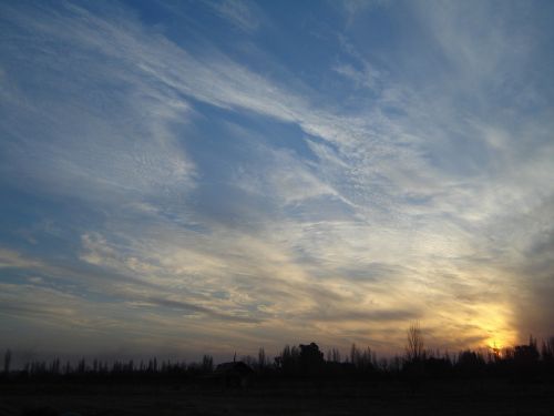 clouds sky landscape