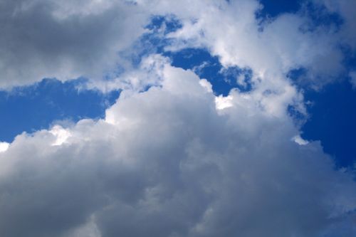 Clouds And Bright Blue Sky