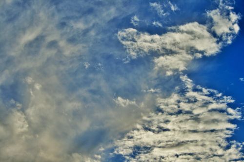 Clouds With Varying Texture