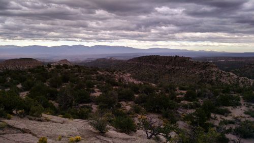 cloudscape mesas mountains