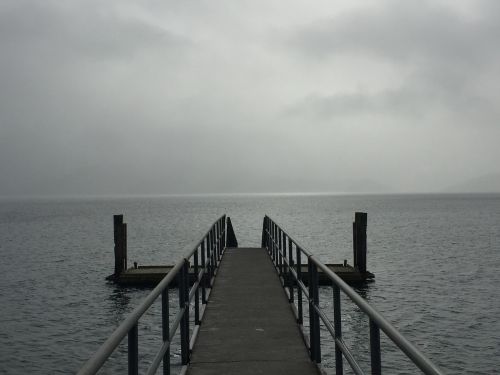 cloudy sea pontoon