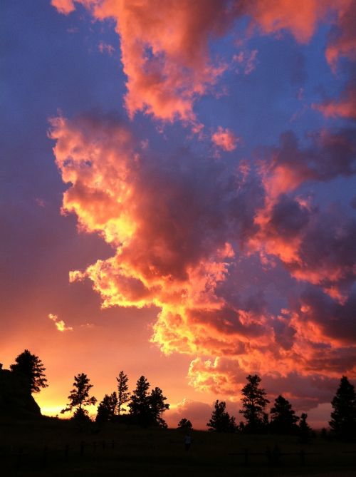 cloudy sunset vertical sunset sky