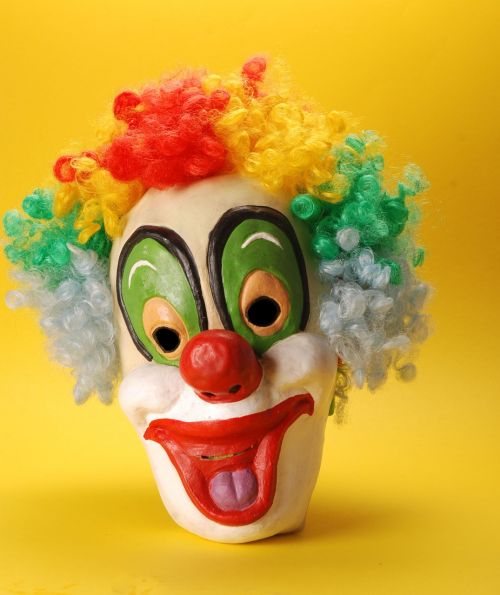 clown mask happy