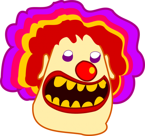 clown horror teeth