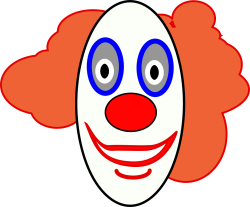 clown face smiley