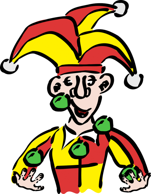 clown juggler funny