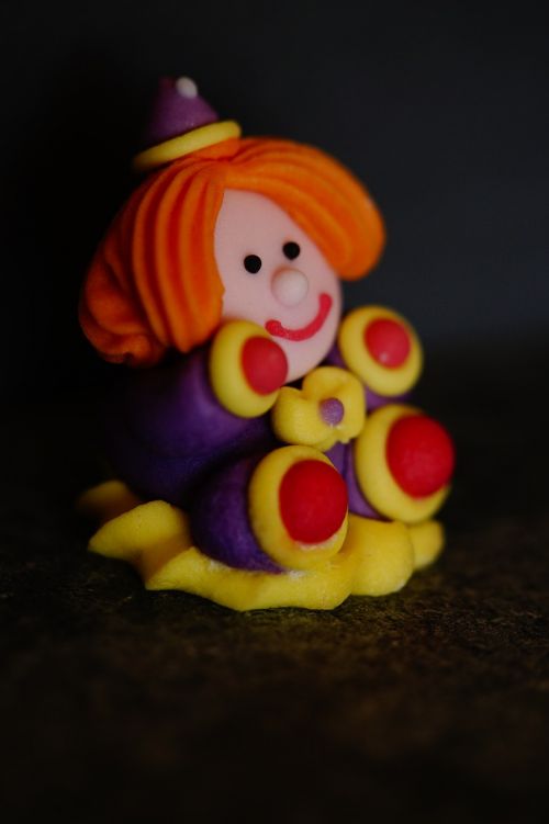 clown colorful figure