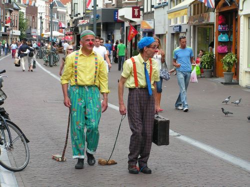clowns street artist amersfoort