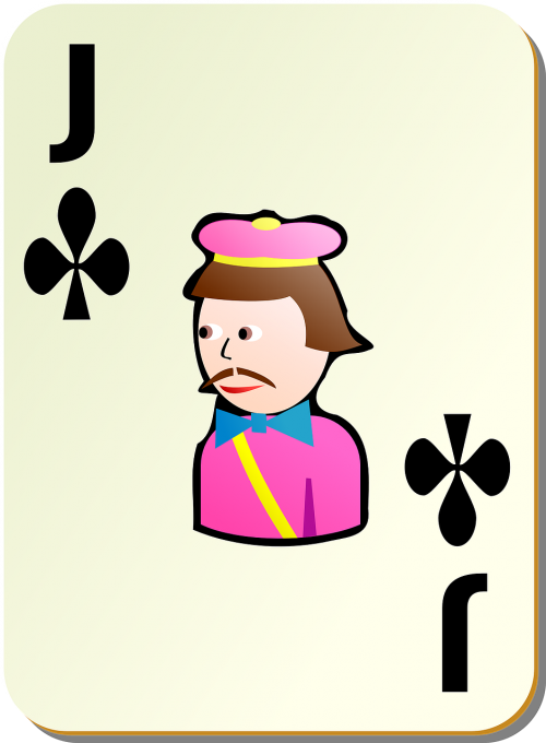 clubs jack playing cards