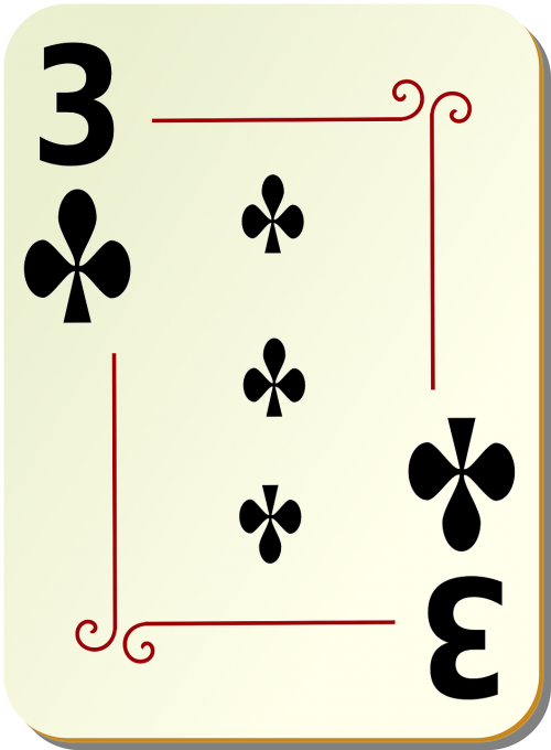clubs three 3