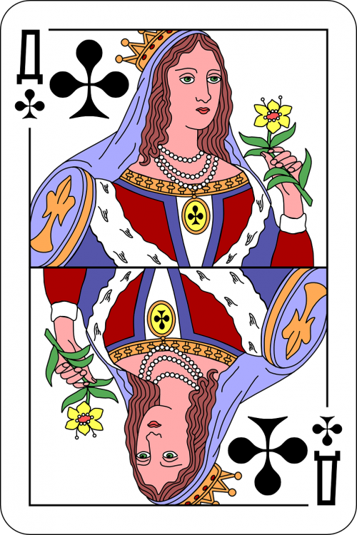 clubs queen deck