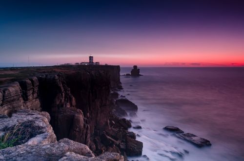 coast cliffs lighthouse