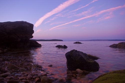 coast sea pebble beach