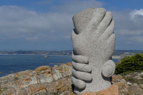 coast monument hand