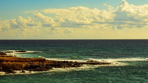 coast rocky sea