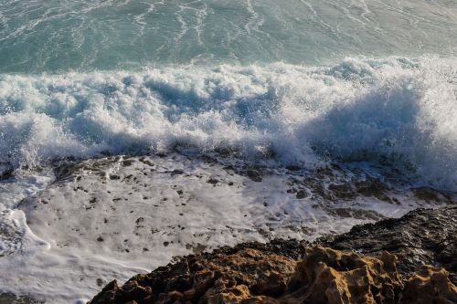 coast cliff wave