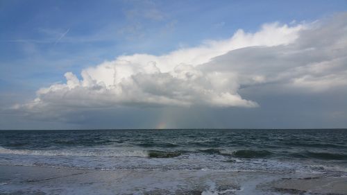 coast sea clouds