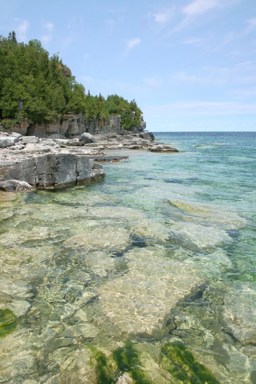 coast rocks shore