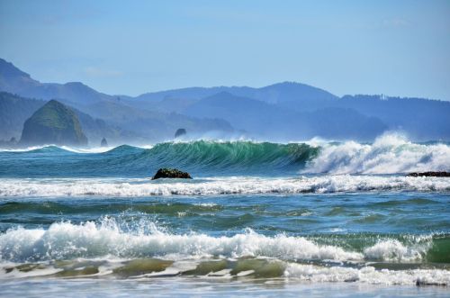 coast waves beach