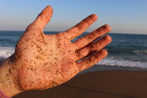 coastal hand sand