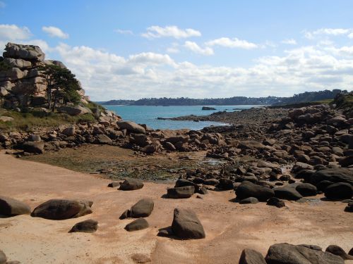 coastal landscape rocky coast english channel
