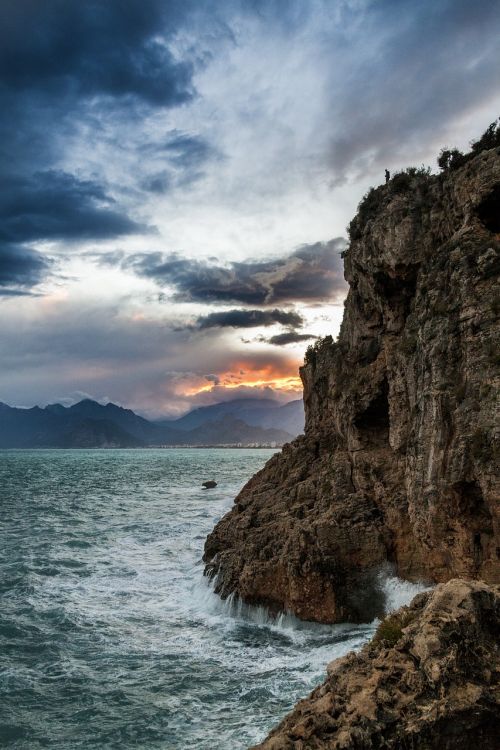 coastline cliff ocean