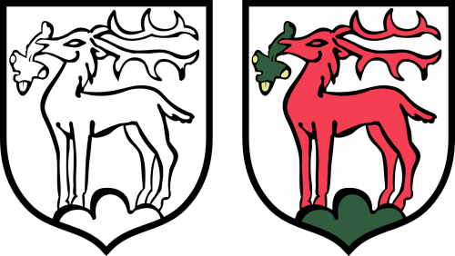 coat of arms deer mountain poland