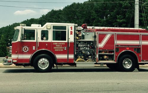 cobb county fire department fire truck