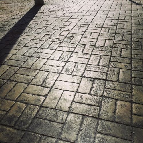 cobbles shadows stone