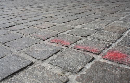 cobblestone stone paving