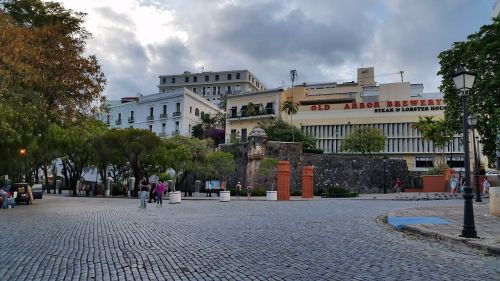 cobblestone architecture street