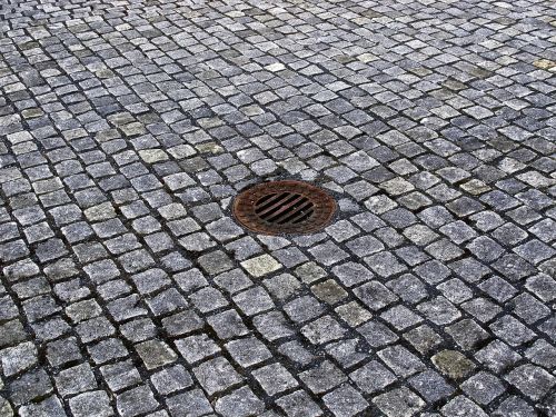 cobblestones gully manhole cover