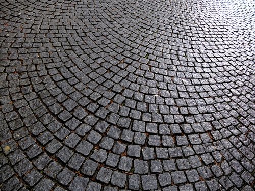 cobblestones  road  paving stones