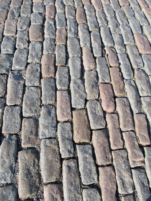 cobblestones pavement walkway