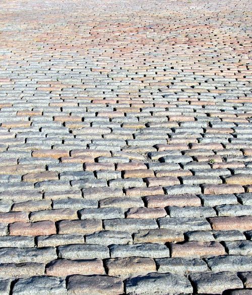 cobblestones pavement walkway