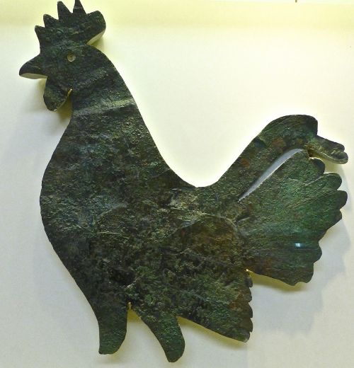 cock bronze rooster