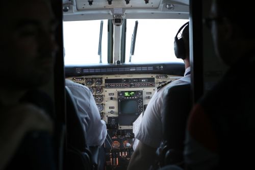 cockpit pilot airplane