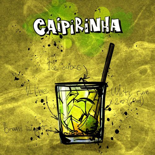 cocktail caipirinia alcohol