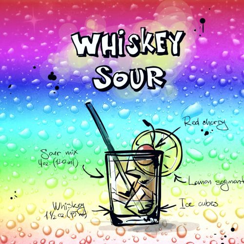 cocktail whiskey sour alcohol