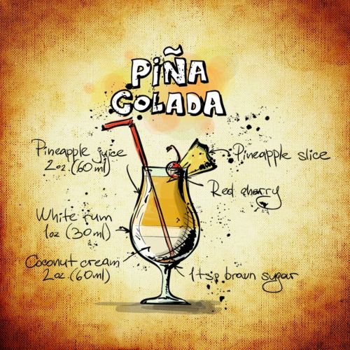cocktail pina colada party