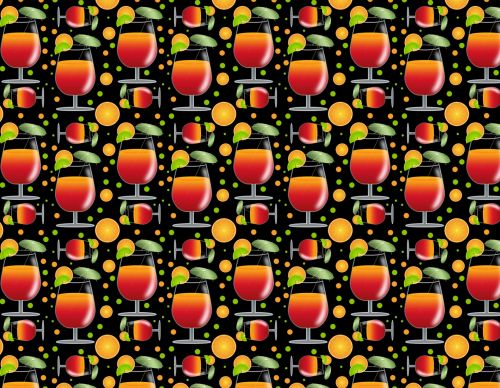 Cocktail Pattern Background