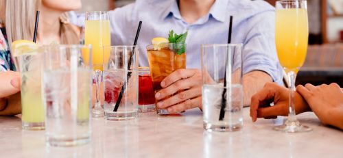 cocktails socializing people
