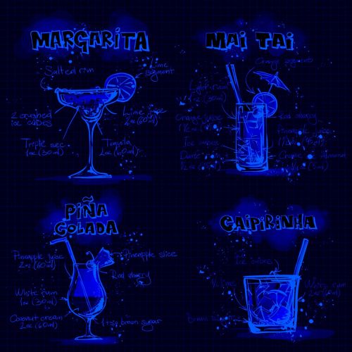 cocktails beverages alcohol