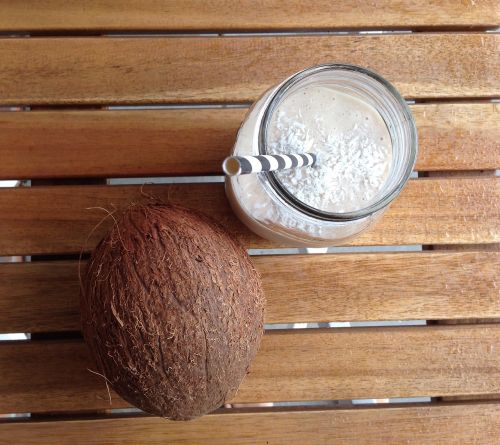 coconut smoothie straw