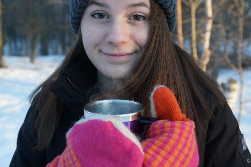 coffee winter girl